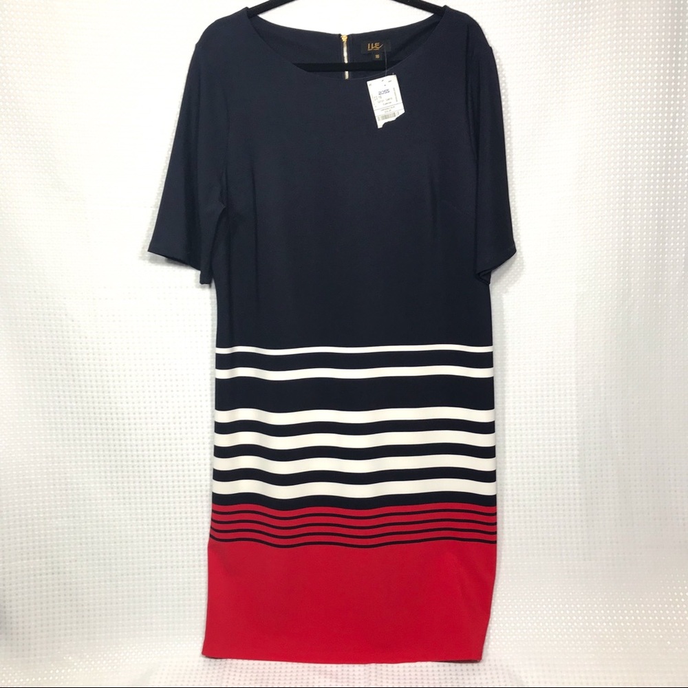 Nice Dress NWT, Size 16 Red, White and Blue